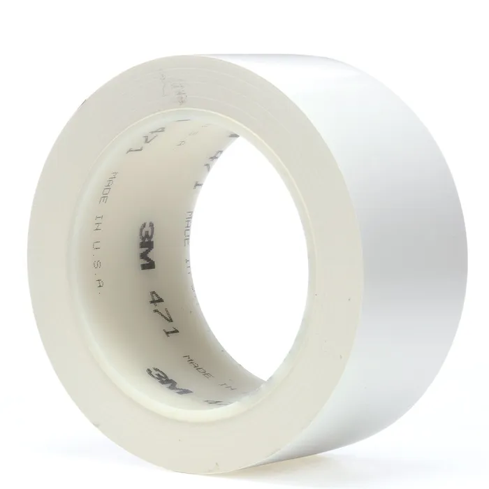 3M™ Lane and Safety Marking Vinyl Tape 471, White - 70006020963