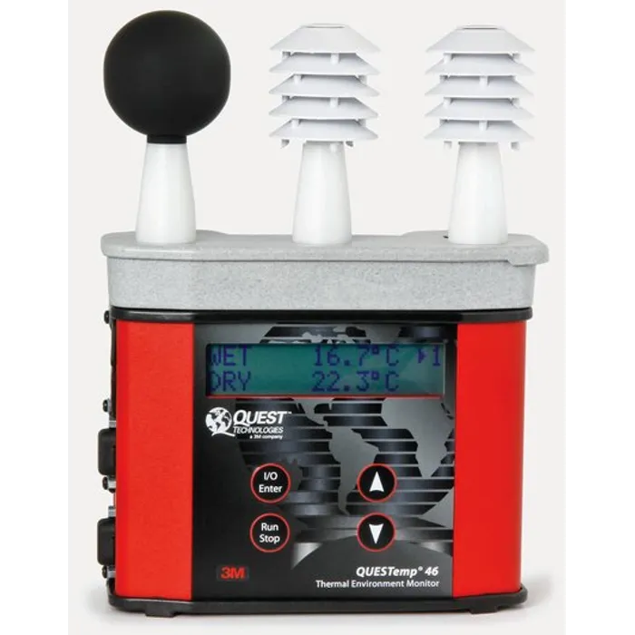 3M™ QUESTemp™ 46 Heat Stress Monitor, Waterless Wet Bulb, Data logging Kit