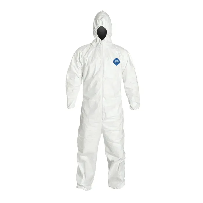 DuPont™ Tyvek® 400 Disposable Coverall with Hood, Elastic Cuff, White TY127SWH