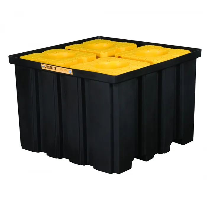 EcoPolyBlend™ IBC Indoor Pallet, Forklift Pockets, Recycled Polyethylene, Black Body