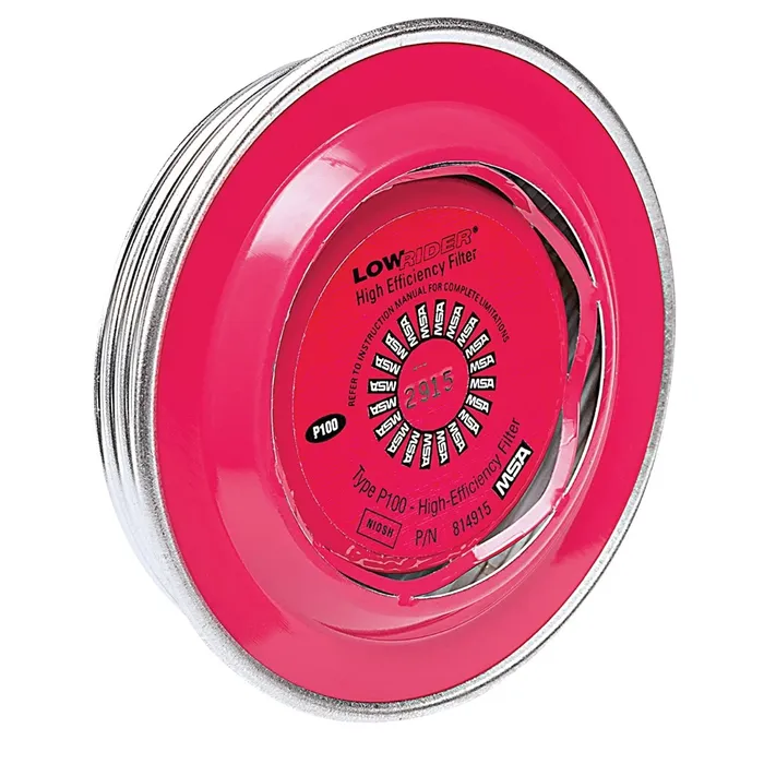 MSA 815177 Comfo Respirator Cartridges, P100, Heavy-Duty, Low-Profile